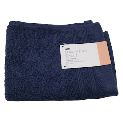 H&B LUXURY FACE TOWEL MOOD INDIGO