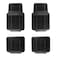 4 Pieces Car Mattres For Small Cars, Made Of Rubber, Black