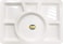 Dinewell - Rectangular 6 Partition (Mess Tray)-Dwhp3142W