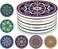 Absorbent Ceramic Coasters with Cork Base Prevent for Drinks Glass Cup Holder Coffee(Set of 6)