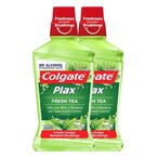 Buy Colgate Plax Mouthwash Fresh Tea 500ml Pack of 2 in UAE