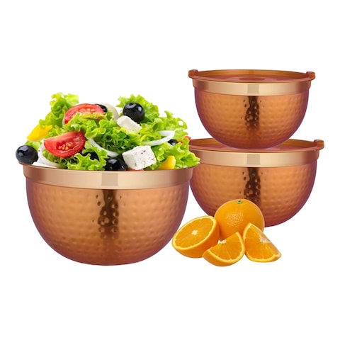 Winsor Multi-Purpose Bowl Copper 3 PCS