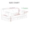 Jacquard Fabric Stretchable Three Seater Sofa Cover Cream