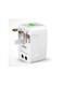 Generic 2 USB Power Socket Charging Port All In One Universal Adapter White