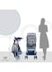 Moon Trek - One Fold Stroller -Chalk Grey