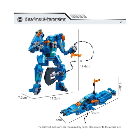 Banbao Mech II 2-In-1 Building Toy 6318 Multicolour Pack of 291