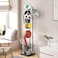 Ball Storage Rack 4-Tier Sports Equipment Storage Organizer with Basket