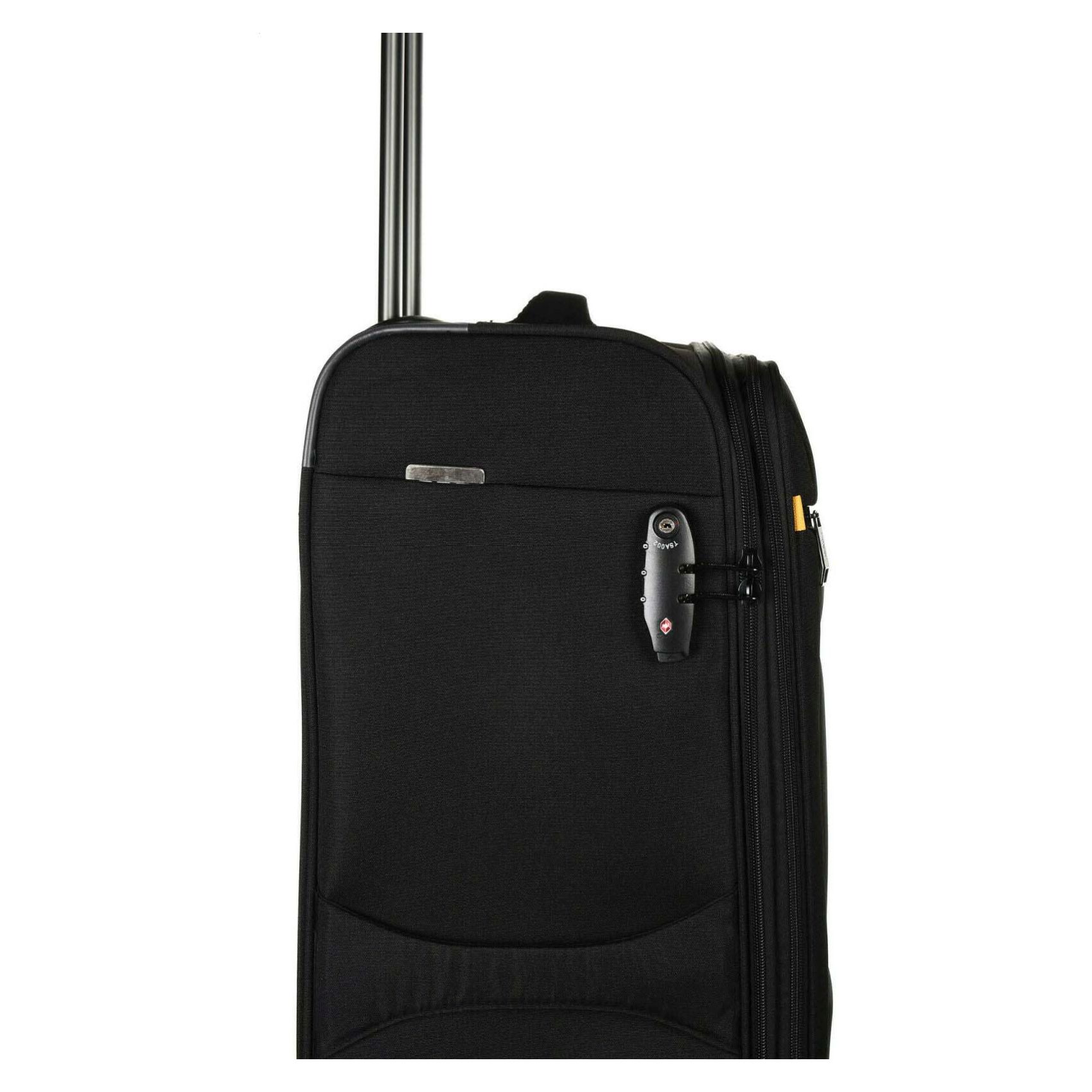 National Geographic Passage 4 Wheel Soft Casing Luggage Trolley 55cm Black