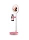 Generic Portable Ring Light Stand 12Watts Pink