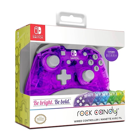 PDP Rock Candy Mini Wired Controller For Nintendo Switch Cosmo Berry