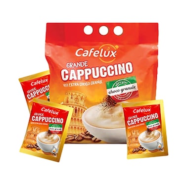 Cafelux Cappuccino Coffee 25GRX20 Pieces