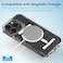 Remson Mag-X Magnetic Hybrid Protective Clear Case Military Grade Protection Comaptible For iPhone 14 Pro Max - Clear