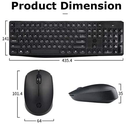 HP Wireless Keyboard and Mouse Combo CS10 - Black