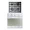 Fresh Built In Oven - 60 cm - Stainless + HAFR60CMSC1 Built in Cooker - 4 Burners - Stainless - GEOFR60CMS