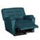 In House Velvet Rocking Recliner Chair - Dark Turquoise - AB03