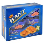 Buy Kitco Want Vanilla Cream Sandwich Biscuits 45g x Pack Of 24 in Kuwait