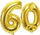 Gezhu - Party Decorations Adult Birthday Anniversary Decoration Supply Gold Silver 40 Inch Large Number Figure Balloons 10 20 30 40 50 60 70 80 90 Yrs