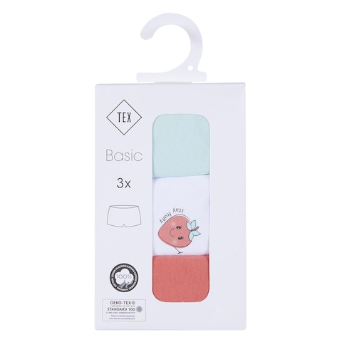 TEX Basic Fancy Boxers For Girl 8-10 Years 3 Pieces