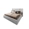 In House Palermo Velvet Bed Frame - King - 200x180 cm - White