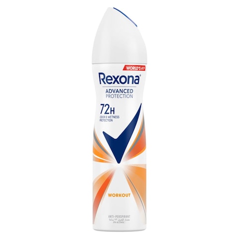 Buy Rexona Women Antiperspirant Deodorant Spray HI-Impact Workout 150ml in UAE