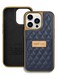 ONEGIF Design iPhone 14 Pro Case Premium Leather Case Cover with Card Slot Holder Dark Blue