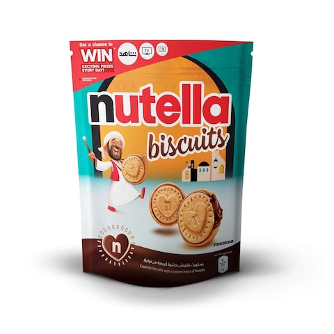 Nutella Biscuits Crunchy Chocolate Hazelnut Spread Filled Biscuit 304g