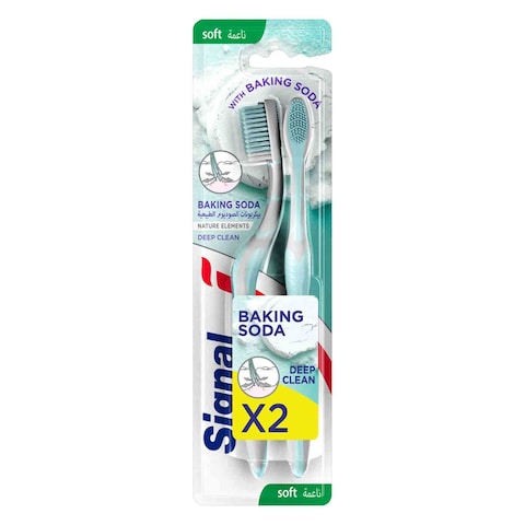 Signal Nature Elements Complete 8 Toothbrush For Natural Deep Clean   Freshness Infused With Ba