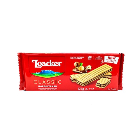 Loacker Napoliteaner Wafer with Hazelnut - 175 gram