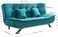 Vital Fabric Multifunction Folding Foam Sofa Bed Set Living Room (Turqoise)