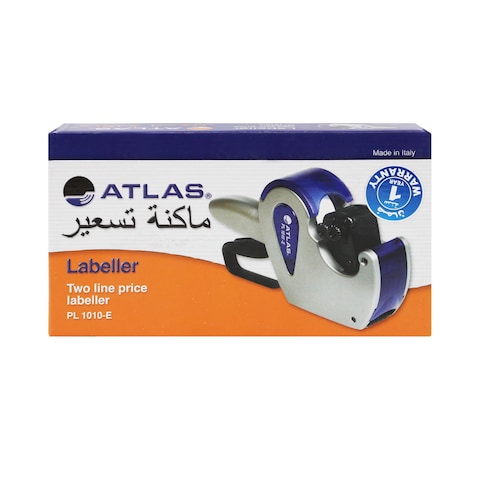 Atlas Price Labeller Two Line 10 Digit Blue