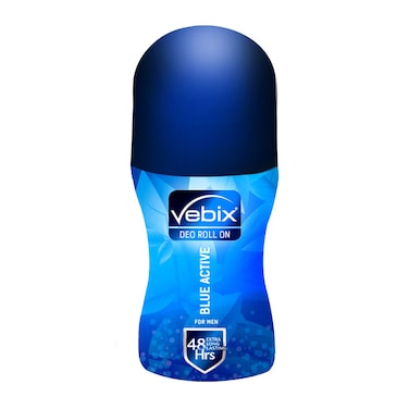 Vibex Blue Active Roll-On Deodorant For Men - 50ml