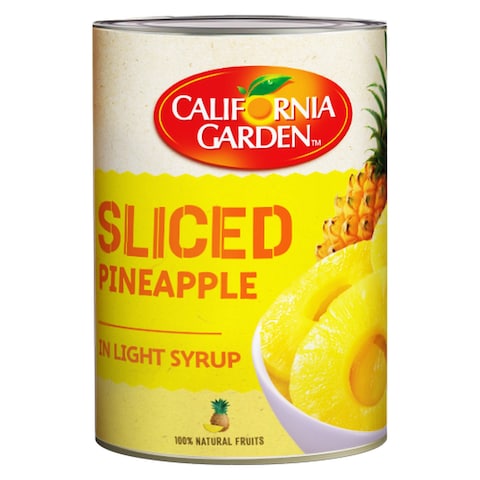 Buy California Garden Pineapple Slices In Light Syrup 565g in UAE