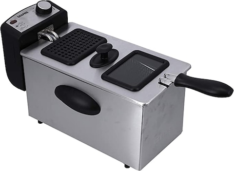 Geepas 3 Ltrs Deep Fryer With Stainless Steel Housing, Gdf36015, 2 Years Warranty