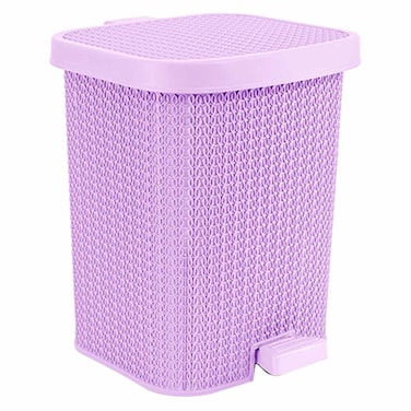 El Halal And Silver Star Palm Dustbin - Large - Purple