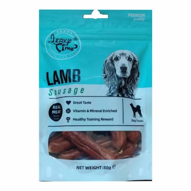 Jerky Time Lamb Sausage Dog Food 80g