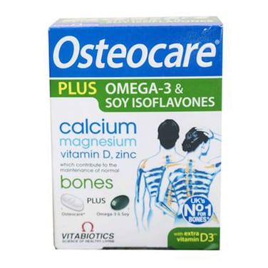 Vitabiotics Osteocare Tablet + Omega-3 And Soy Isoflavones Supplements 84 Capsules