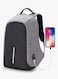 Generic Anti Theft Backpack With USB Charging Port Grey/Black