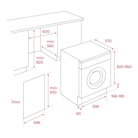 Teka Front Loading Washer Dryer LSI51481 8kg/5kg Silver