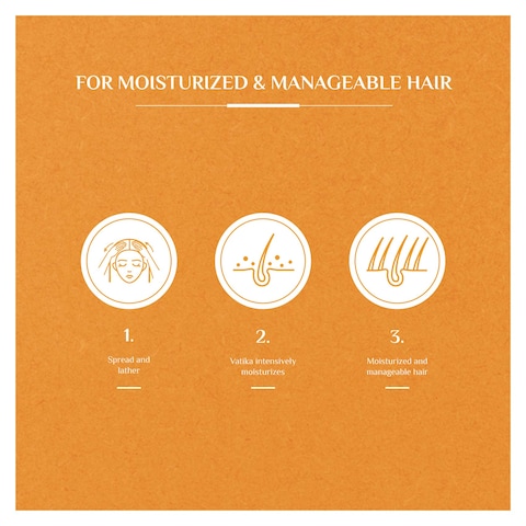 Vatika Naturals Moisture Treatment Shampoo For Frizzy Hair With Almond And Honey - 360ml
