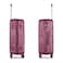 Senator Hard Case Suitcase Trolley Luggage Set of 3 For Unisex ABS Lightweight Travel Bag with 4 Spinner Wheels KH1075 Maroon