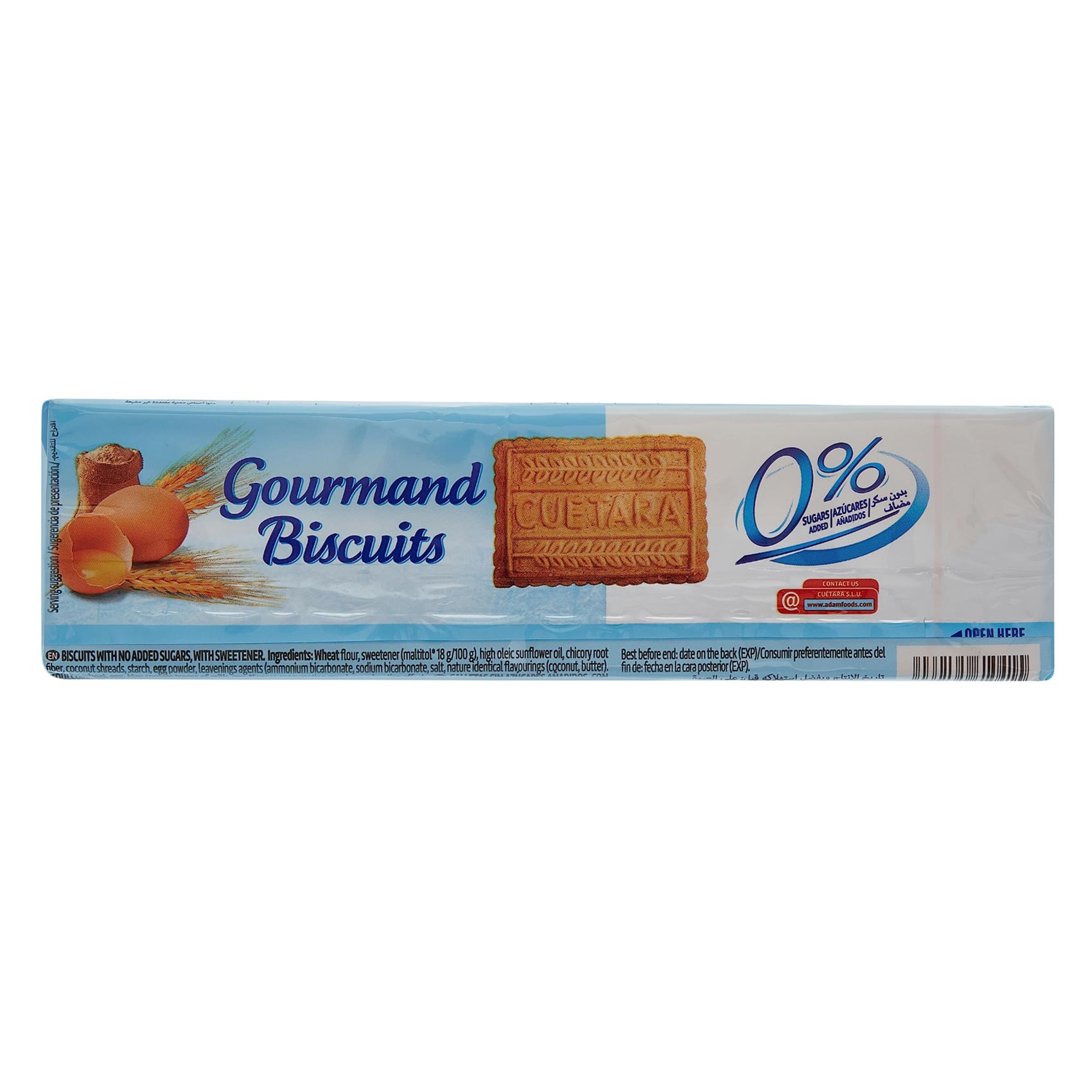 Cuetara Sugar Free Biscuits Gourmand 175 Gram product thumbnail 2