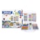 Back To School Set Drom DOMS For Kids With Plastic Carry Case 9 Items (12 Water Color Pens, 12 Bi-Color Crayons, 12 Jumbo Oil Pastels, Color Pencils, 12 Plastic Crayons, Neon Graphite Pencils)