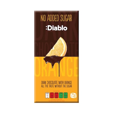 ديابلو شوكولاتة داكنة بالبرتقال 75 جم