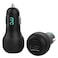 My Candy WQC3 38W Dual Output Type-C And USB-A Car Charger Black