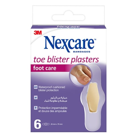 Buy Nexcare Toe Blister Bandages Plasters G 26 mm x 70 mm 6 PCS in UAE