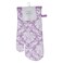 LA Collection 170 GSM Cotton Printed Oven Mitten Purple 17x32cm