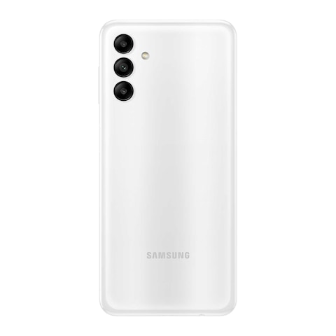 سامسونج جالاكسي A04S - موبايل 6.5 بوصة 128 جيجابايت/4 جيجابايت ثنائي الشريحة بشبكة الجيل الرابع - أبيض