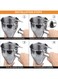 Generic Pancake Batter Dispenser Dough Dispenser Funnel, Silver 26X20Centimeter