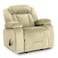 In House Velvet Classic Recliner Chair - Dark Ivory - NZ50