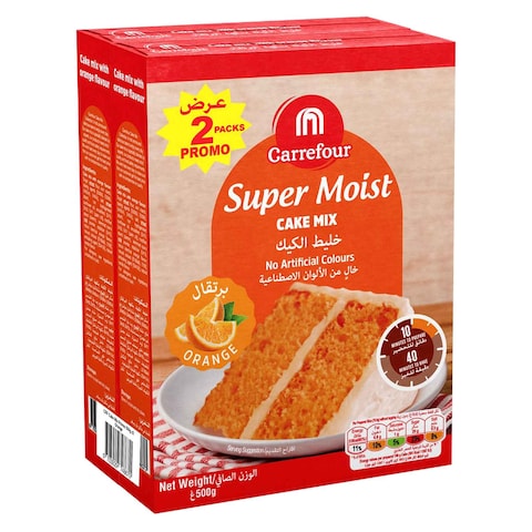 Carrefour Orange Cake Mix 500g Pack of 2